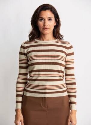 Top mâneci lungi mâneci lungi bej NICE THINGS femeie