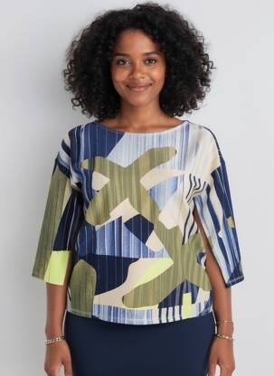 Top mâneci lungi mâneci lungi albastru BETTY BARCLAY femeie