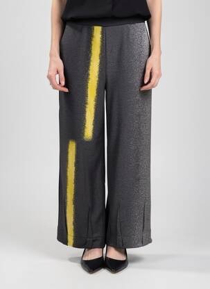 Pantalon larg buzunare mărime normală gri OZAI N KU femeie