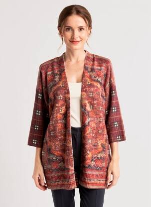 Vestă cu mâneci lungi mâneci 3/4 portocalie JEI'S BY LETIZIA DENARO femeie