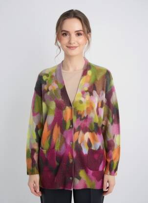 Vestă cu mâneci lungi strânsă pe partea de jos verde JEI'S BY LETIZIA DENARO femeie