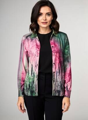 Vestă cu mâneci lungi croială cambrată verde JEI'S BY LETIZIA DENARO femeie