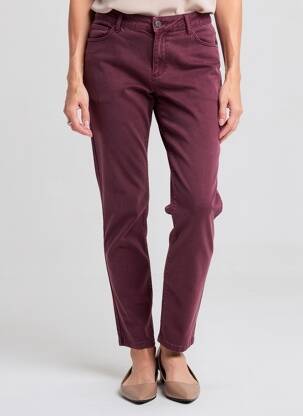 Pantalon slim elasticitate mărime normală violet LA FEE MARABOUTEE femeie