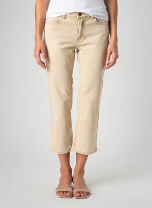 Pantalon 7/8 elasticitate mărime normală bej MKT STUDIO femeie