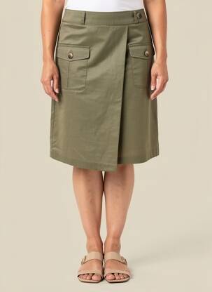Fustă midi elasticitate verde BETTY BARCLAY femeie