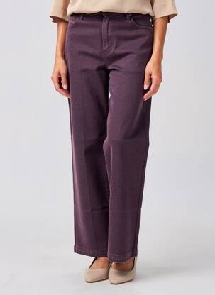 Pantalon drept elasticitate mărime normală violet WALTRON femeie