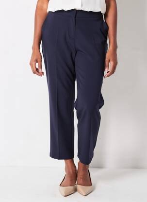 Pantalon slim talie elastică mărime normală albastru MCM femeie