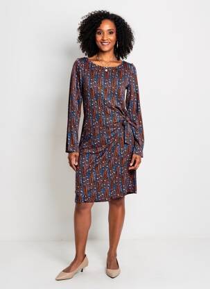 Rochie scurtă mâneci lungi mâneci lungi albastru SURKANA femeie