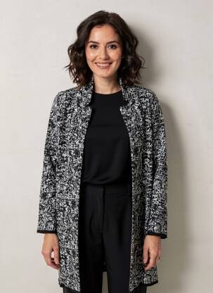 Vestă cu mâneci lungi mâneci lungi negru L'ATELIER D'ANNA femeie