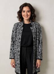 Vestă cu mâneci lungi mâneci lungi negru L'ATELIER D'ANNA femeie