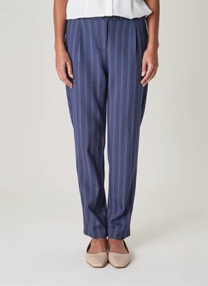 Pantalon slim talie înaltă talie înaltă albastru ICHI femeie