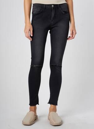 Pantalon slim conic negru BLUE RAGS femeie
