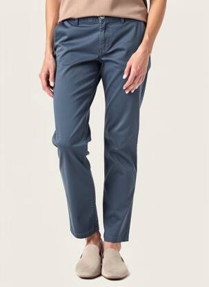 Pantalon chino țesătură poplin mărime normală albastru ZAC & ZOE femeie