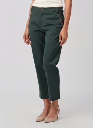 Pantalon 7/8 elasticitate mărime normală verde CHIC & JEUNE femeie