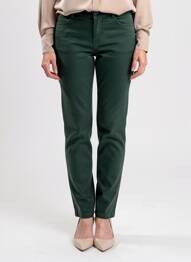 Pantalon slim elasticitate mărime normală verde C'EST BEAU LA VIE femeie