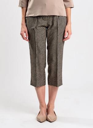 Pantalon 7/8 talie cu cleme mărime normală negru BETTY BARCLAY femeie