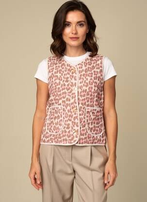 Jachete casual guler rotund roz SYBELLA femeie