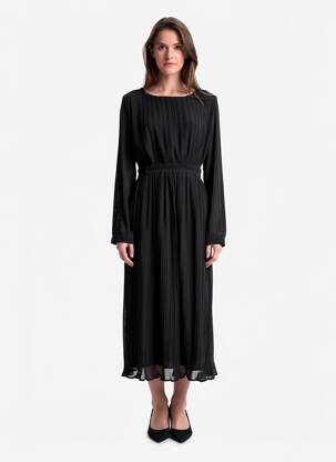 Rochie lungă mâneci lungi mâneci lungi negru SWEEWË femeie