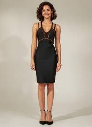 Rochie scurtă fără mâneci fără mâneci negru NJ femeie