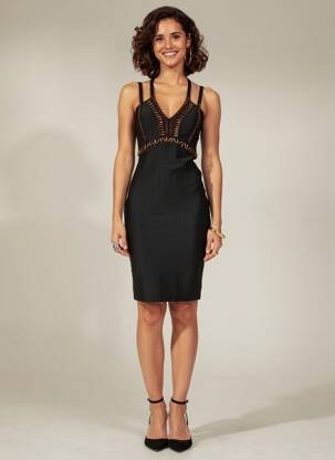 Rochie scurtă fără mâneci fără mâneci negru NJ femme