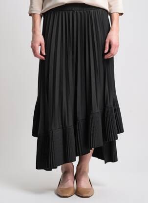 Fustă lungă croială fluidă negru MAY BY SHINING STAR femeie