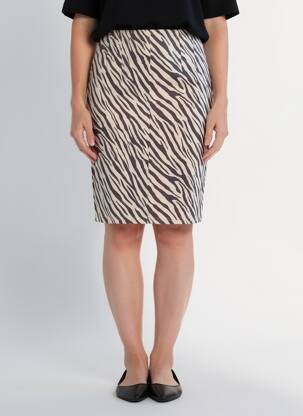 Fustă midi mărime normală bej H F WOMAN COLLECTION femeie
