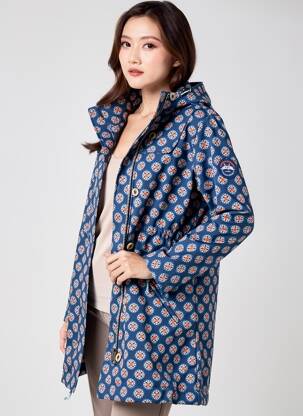 Parka mâneci lungi cu glugă albastru BLUTGESCHWISTER femme