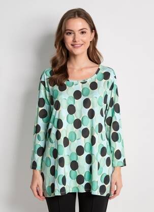 Tricou mâneci 3/4 mâneci 3/4 verde MASAI femeie