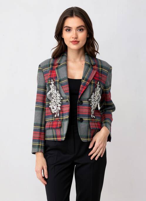 Sacou finisaj interior dublat gri MÊME ROAD femme