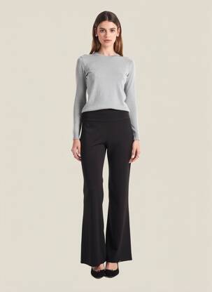Pantalon evazat elasticitate mărime normală negru BLUTSGESCHWISTER femeie
