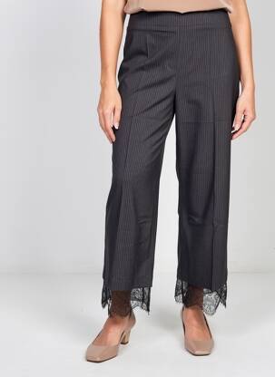 Pantalon 7/8 elasticitate mărime normală negru MAT. femeie