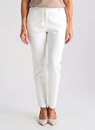 Pantalon slim elasticitate mărime normală alb YAYA femeie