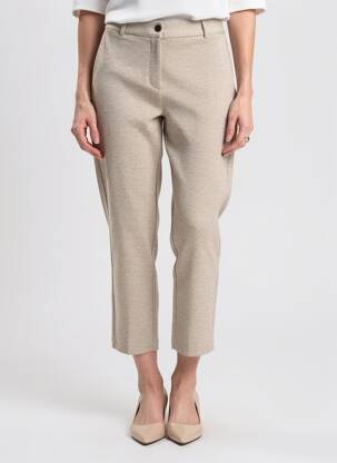 Pantalon 7/8 elasticitate mărime normală bej YAYA femeie
