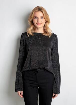 Tricou mâneci lungi mâneci lungi negru CECIL femeie