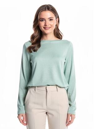 Tricou mâneci lungi mâneci lungi albastru CECIL femeie