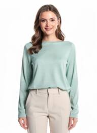 Tricou mâneci lungi mâneci lungi albastru CECIL femeie