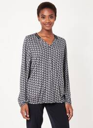 Tricou mâneci lungi mâneci lungi gri CECIL femme