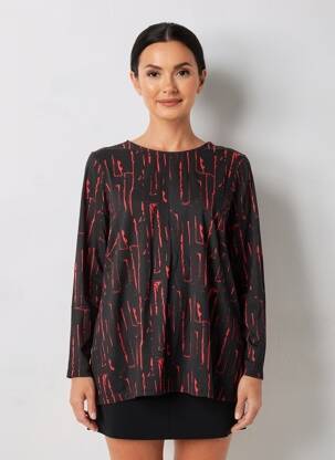 Tricou mâneci lungi mâneci lungi negru Q'NEEL femeie