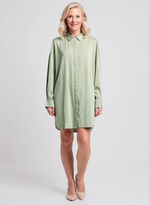 Rochie scurtă mâneci lungi mâneci lungi verde YEST femeie