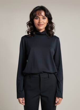 Tricou mâneci lungi mâneci lungi negru LE PETIT BAIGNEUR femeie