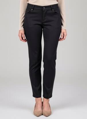 Pantalon slim buzunare negru DODO femeie