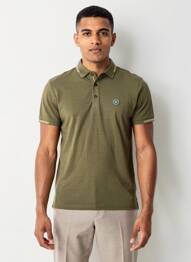 Polo elasticitate mâneci scurte verde SUN VALLEY bărbat