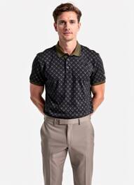 Polo elasticitate mâneci scurte negru SUN VALLEY bărbat