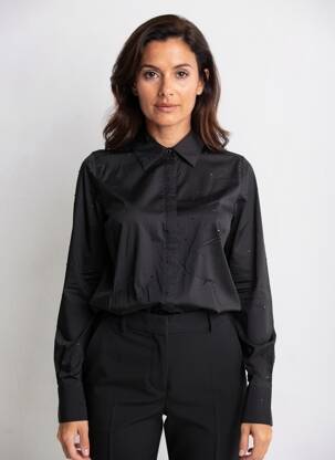 Cămașă croială dreaptă mâneci lungi negru LOLA CASADEMUNT femeie