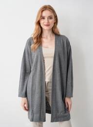 Vestă cu mâneci lungi elasticitate gri MASAI femme