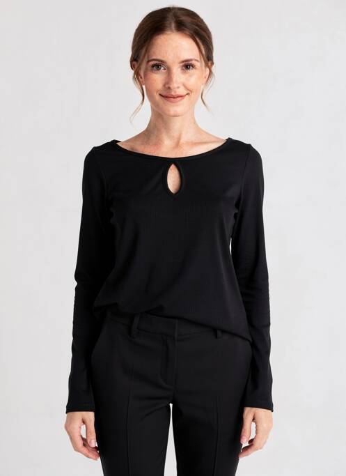 Top elasticitate mâneci lungi negru AN II VITO femme