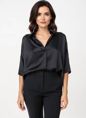 Bluză mâneci 3/4 mâneci 3/4 negru MÊME ROAD femeie