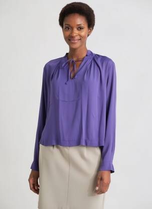 Bluză mâneci lungi mâneci lungi violet MÊME ROAD femeie