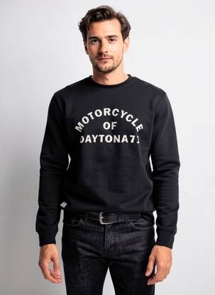 Hanorac elasticitate mâneci lungi negru DAYTONA bărbat