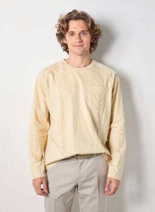 Tricou elasticitate mâneci lungi bej IRON AND RESIN bărbat